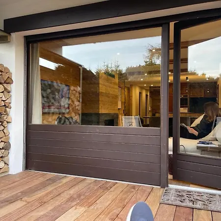 Apartment Chaleureux A 80 M² Avec Jardin Et Cheminee Megeve