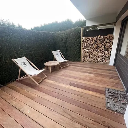 Apartment Chaleureux A - 80 M² Avec Jardin Et Cheminee.